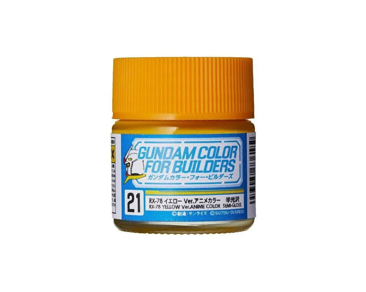 Mr. Hobby Ug21 Rx-78-2 Yellow Ver. Anime Color "Gundam Color" 10Ml Bottle    (Guzug21) 1