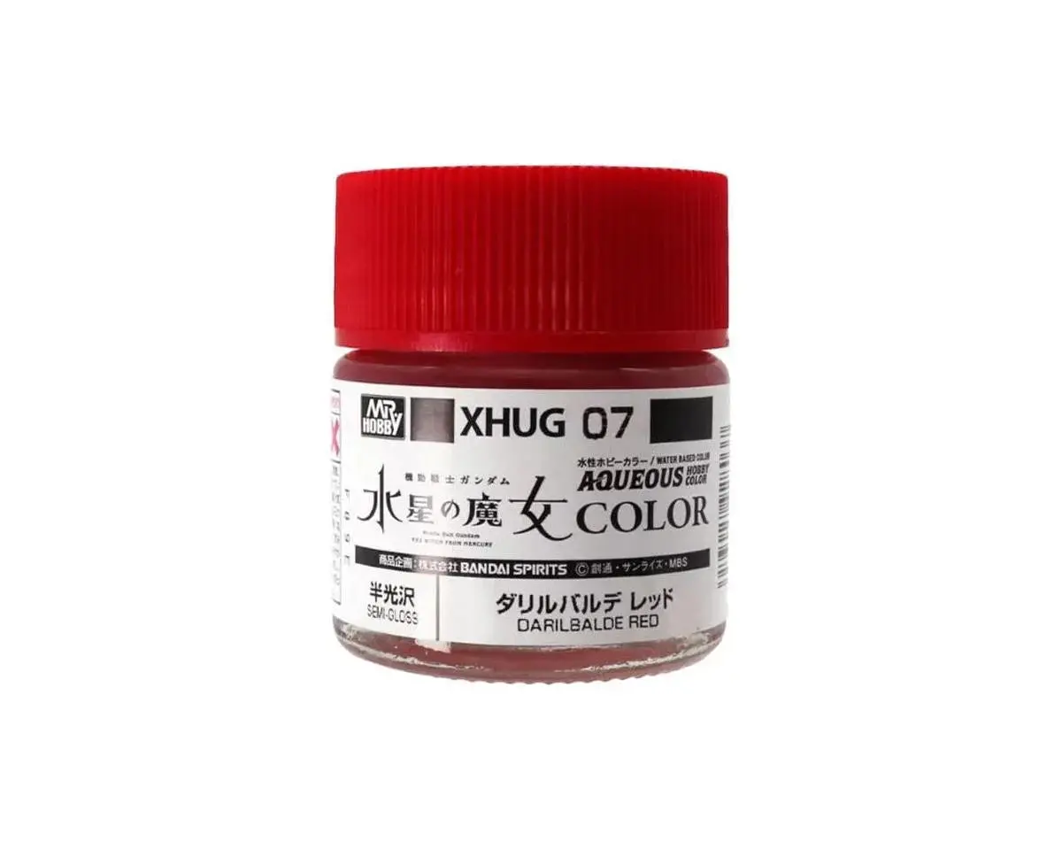 Mr. Hobby Xhug07 Darilbalde Red "Aqueous Gundam Color"   (Guzxhug07) 1