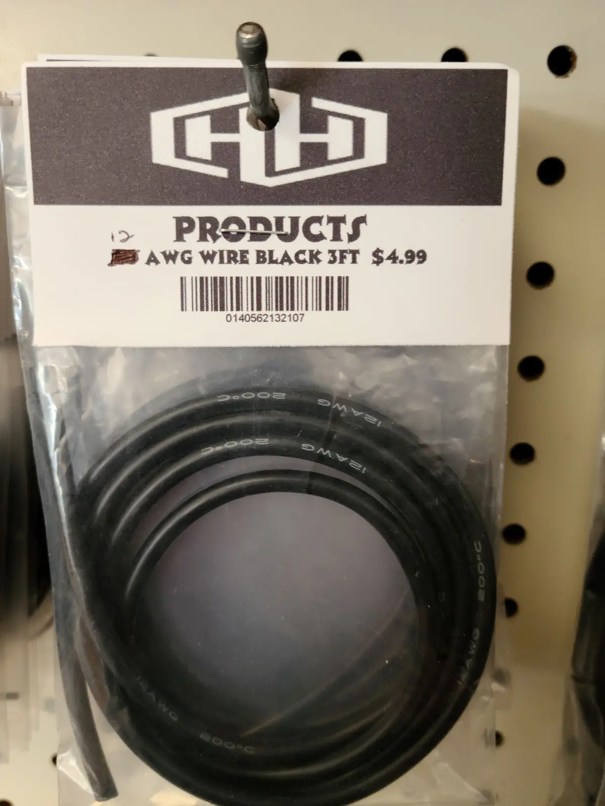 Hamilton Hobbies 12 Gauge Black Wire 3 Ft  (Ham132107) 1