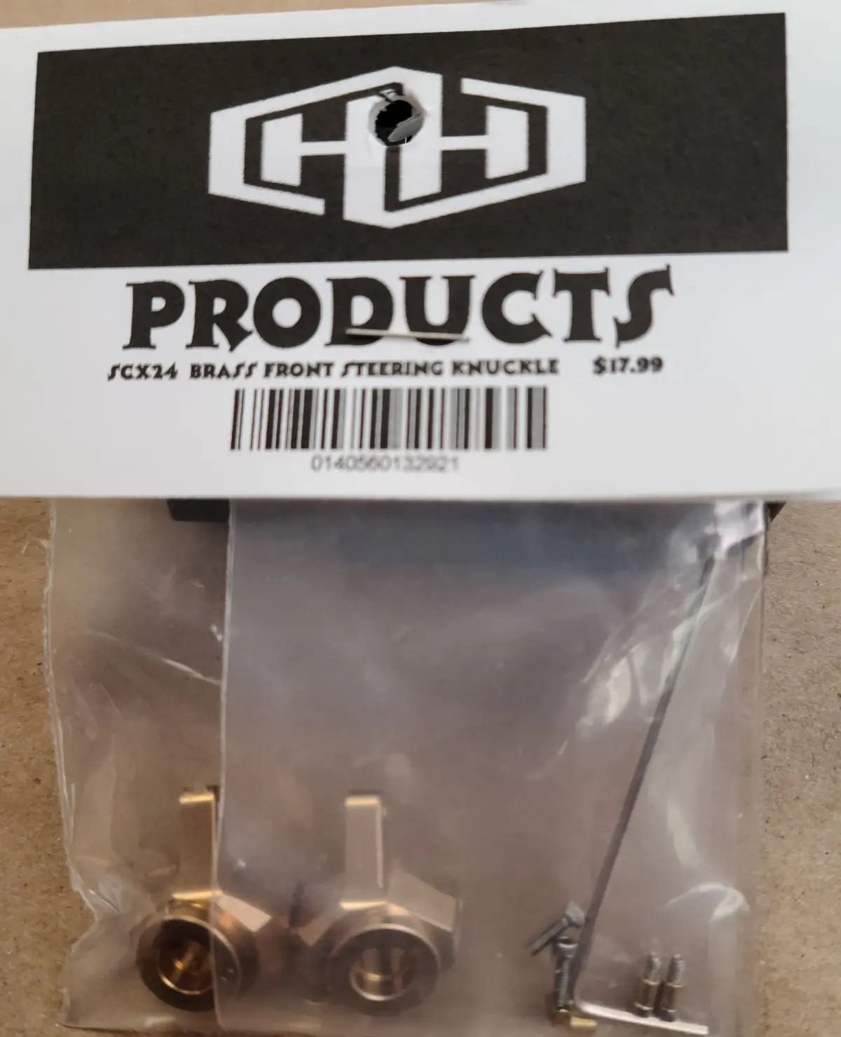 Hamilton Hobbies Scx24 Brass Front Steering Knuckles (Ham132921) 1