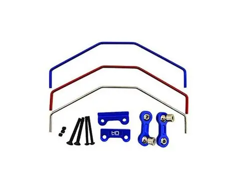 Hot Racing Traxxas X-Maxx Aluminum Front/Rear Sway Bar Set (Blue)  (Hraxmx311x06) 1