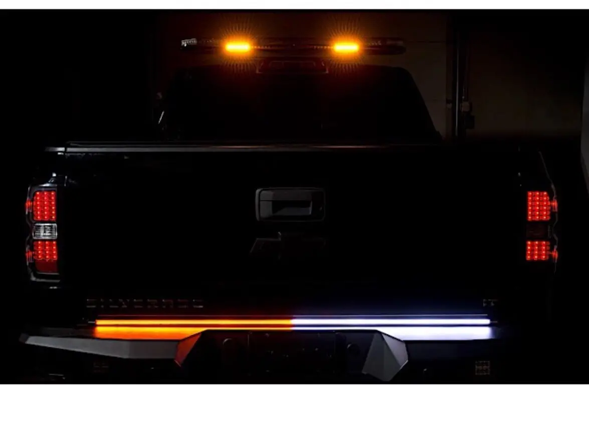 60In Work Blade Led Light Bar Amber/White W/Power Wire Modification 1