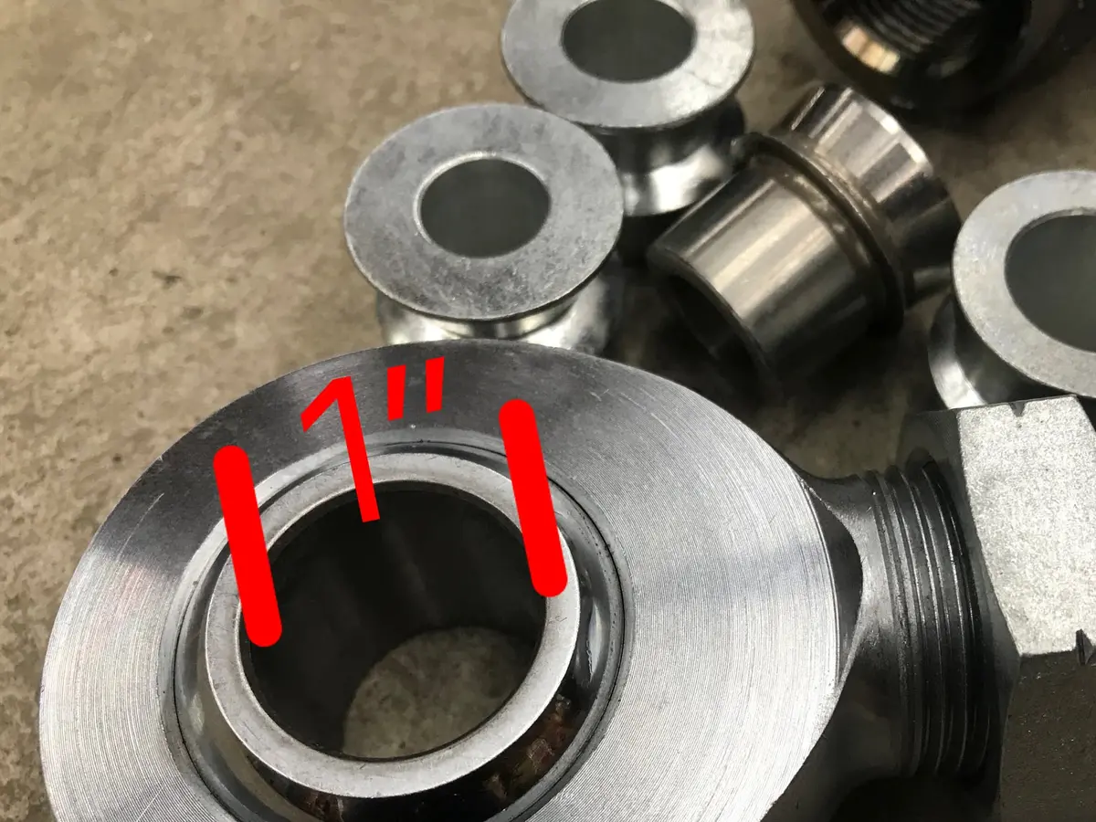 Misalignment Spacers For 1.25” Rod Ends (1” I.D. Bore) 1
