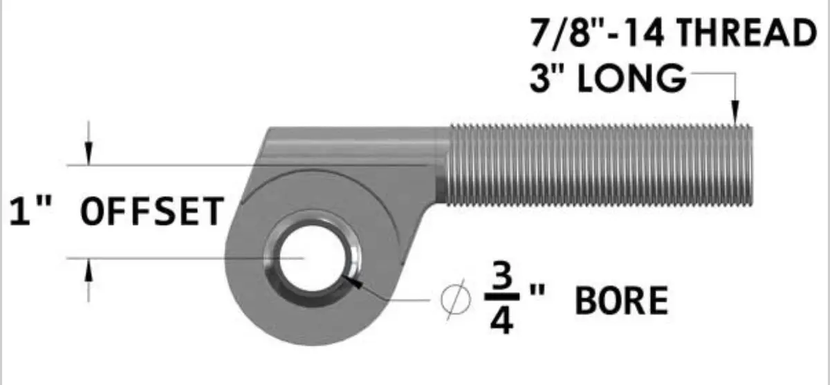 7/8 X 3/4 Offset Rod Ends 1