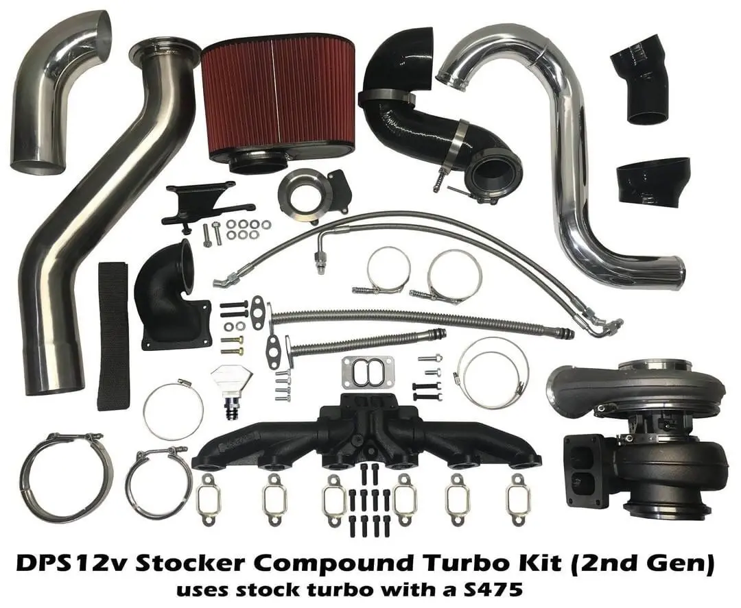 1St Gen Dodge Add-A-Turbo Compound Kit With An S475 For A 12V 1