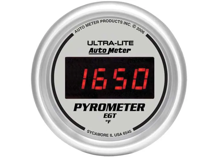 2-1/16In E.G.T. Pyrometer 0-2000F, Digital Silver 1