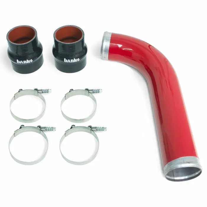 Boost Tube Upgrade Kit Red (Driver) 2007-2009 Dodge Ram 2500/3500 6.7L Cummins Banks 1