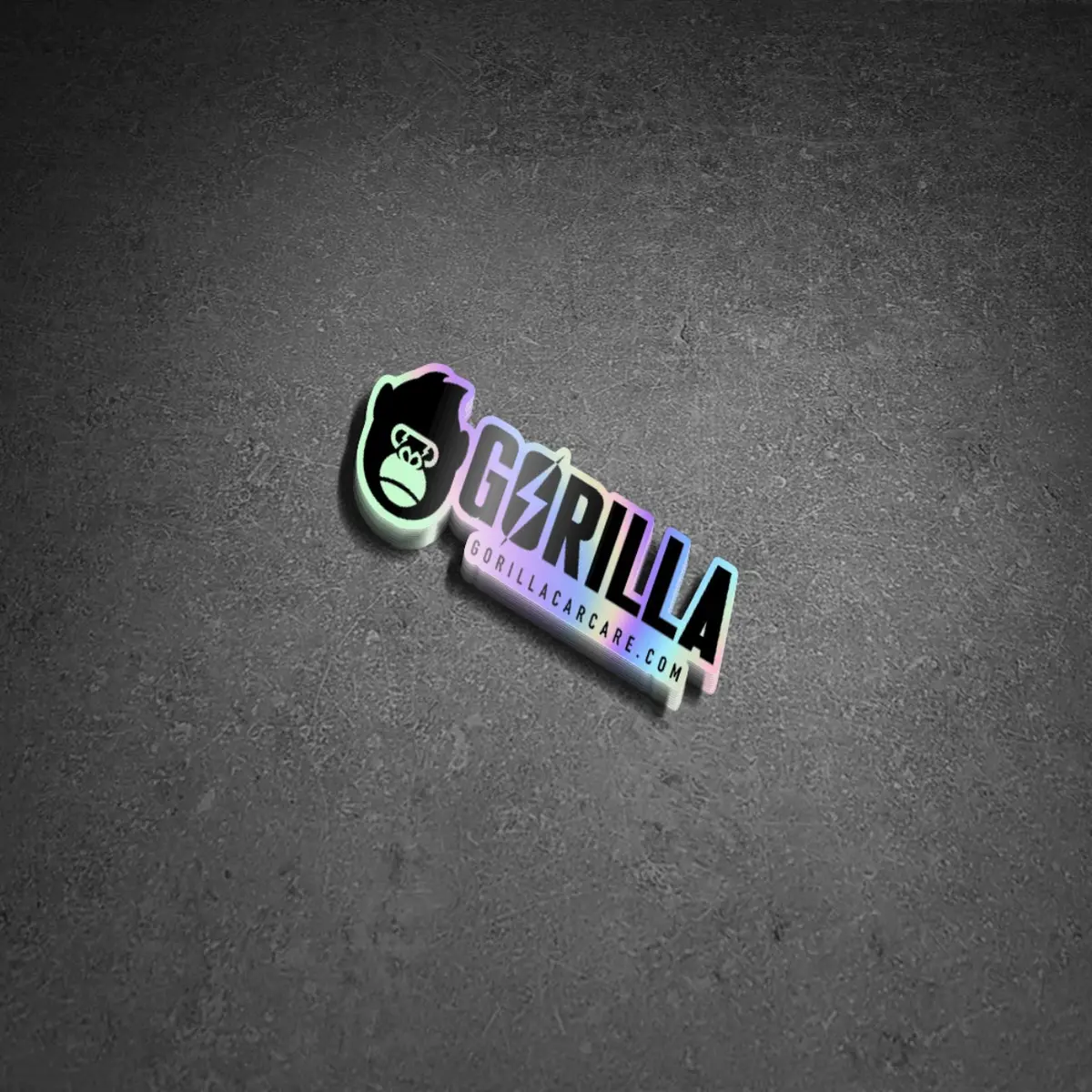Gorilla Logo Holographic Sticker 1