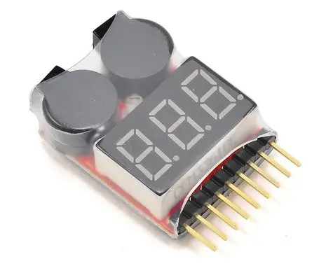 Team Integy Lipo Voltage Checker W/Warning Alarm  (Intc23212) 1