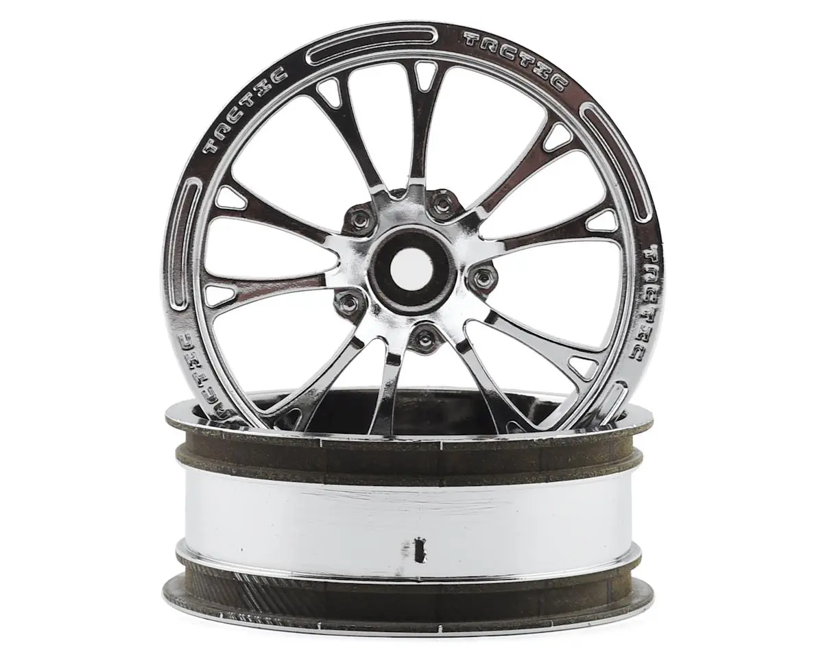 Jconcepts Tactic Street Eliminator 2.2" Front Drag Racing Wheels (2) (Chrome) W/12Mm Hex  (Jco3399c) 1