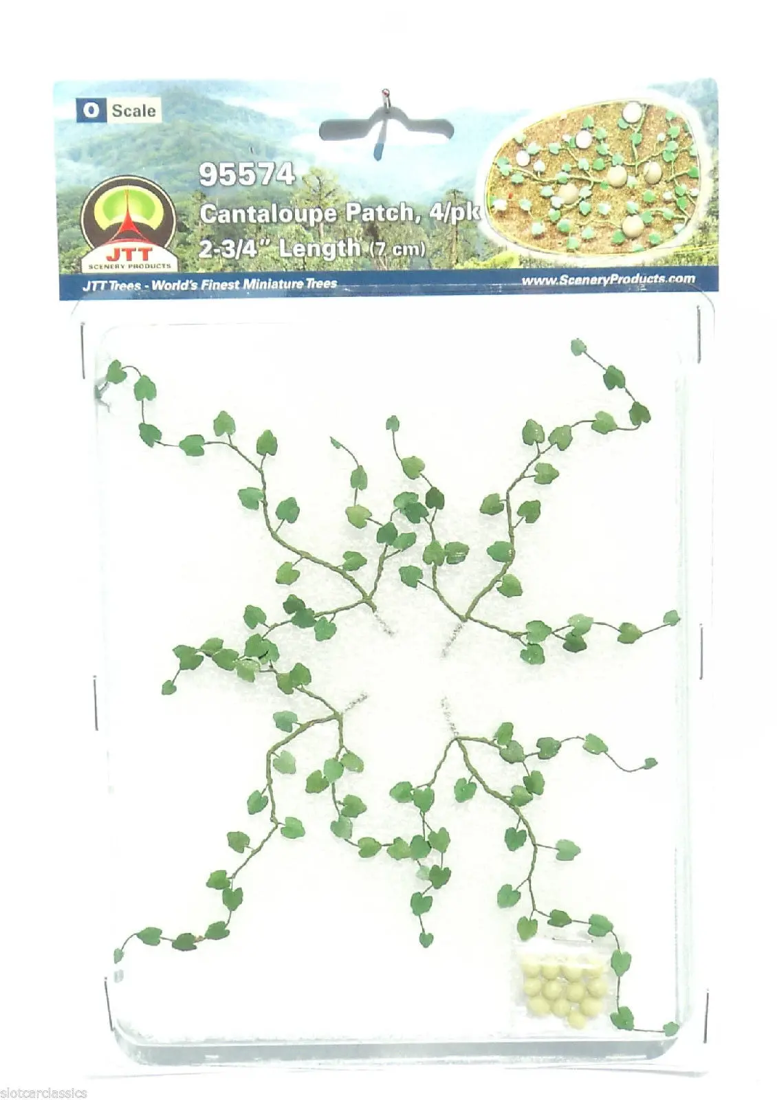 Jtt Scenery Products Cantaloupe Patch O Scale 2 3/4" Long 4/Pk (Jtt95574) 1