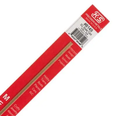 K+S 1/16 Square Brass Tube (2) (K+S8149) 1