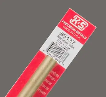 K+S Round Brass Tube 7/16" (K+S8137) 1