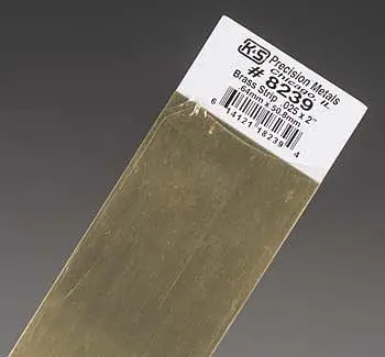 K&S Brass Strip .025'' X 2'' X 12''   (K+S8239) 1