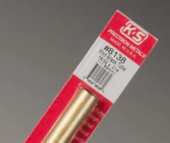 K+S Round Brass Tube 15/32" (K+S8138) 1