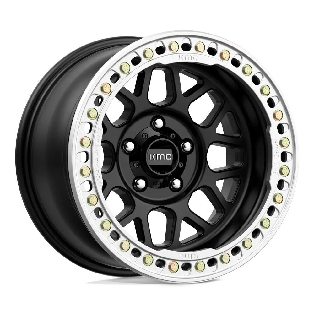 Kmc Km235 Satin Black Grenade Crawl Wheel 1