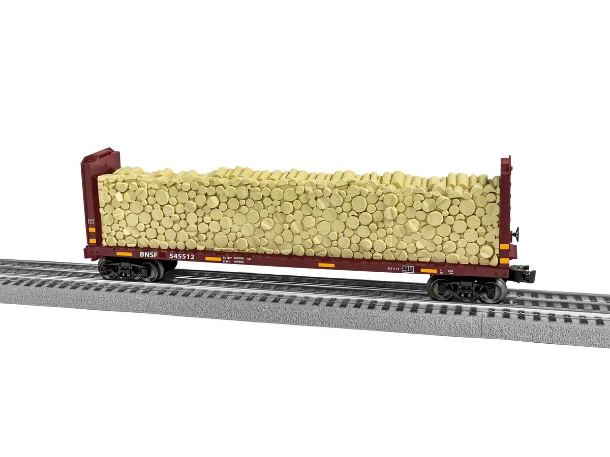 Lionel Bnsf Standard O Bulkhead Flatcar #545512   (Lnl2043092) 1