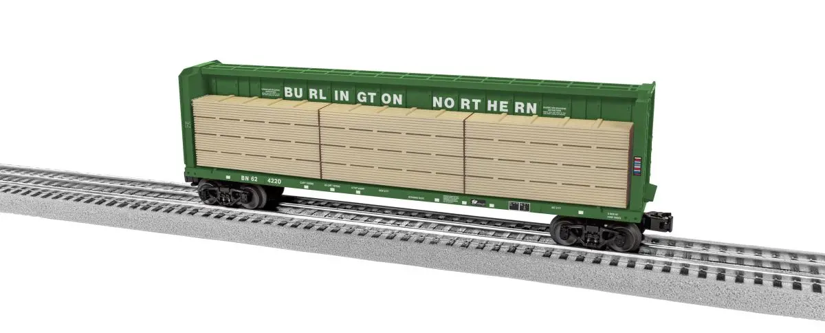 Lionel Burlington Northern Centerbeam Flatcar #624220   (Lnl2343062) 1