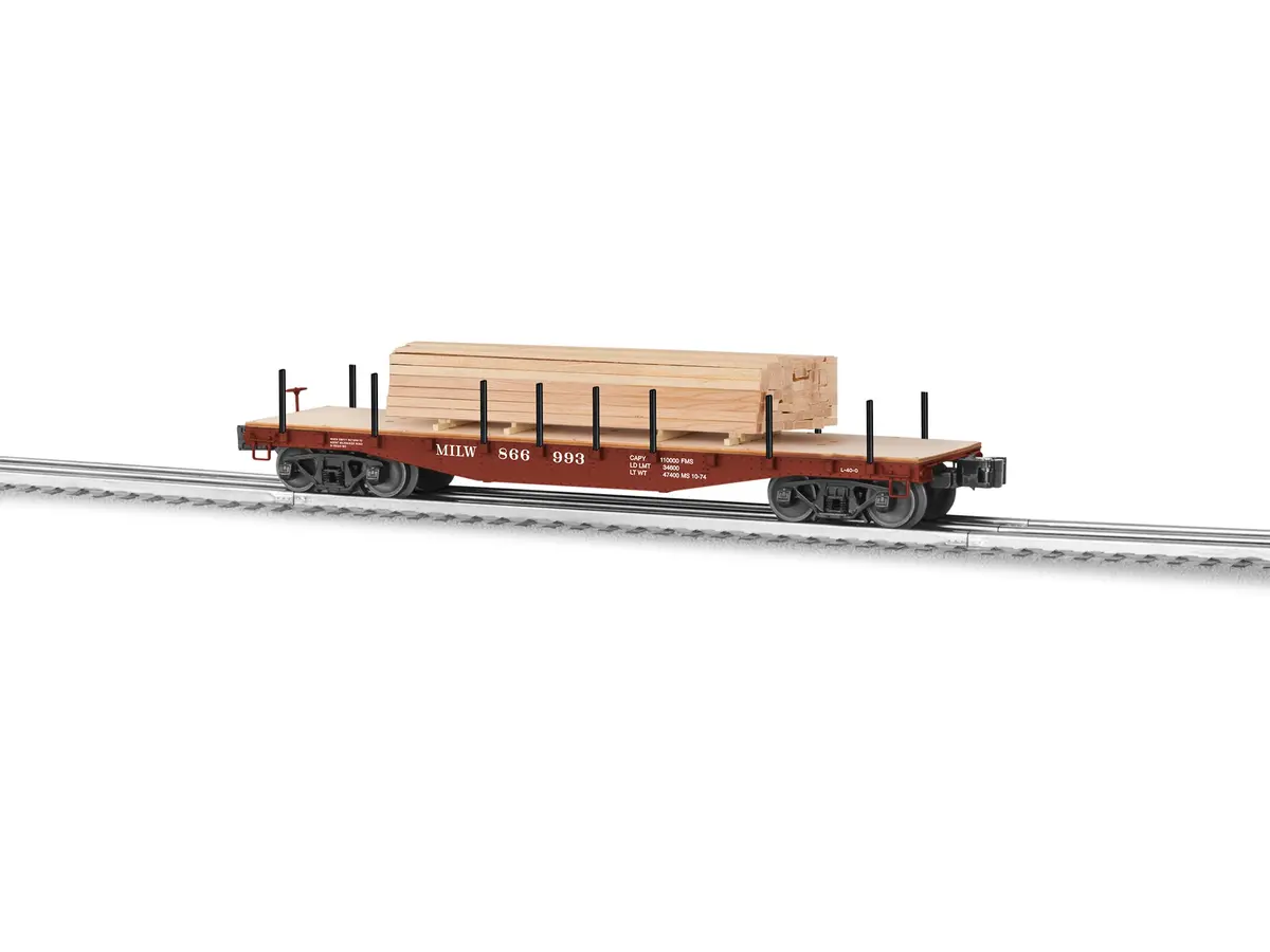 Lionel Milwaukee Rd 40' Flat W/ Lumber Load   (Lnl682850) 1