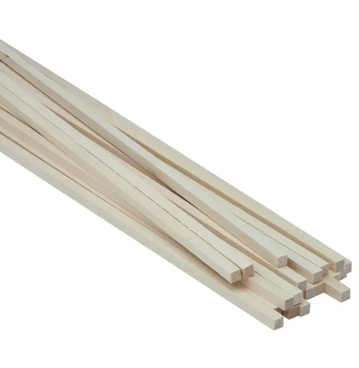 Midwest 1/4" X 1/4" X 24" Basswood Strips (Mid4066) 1