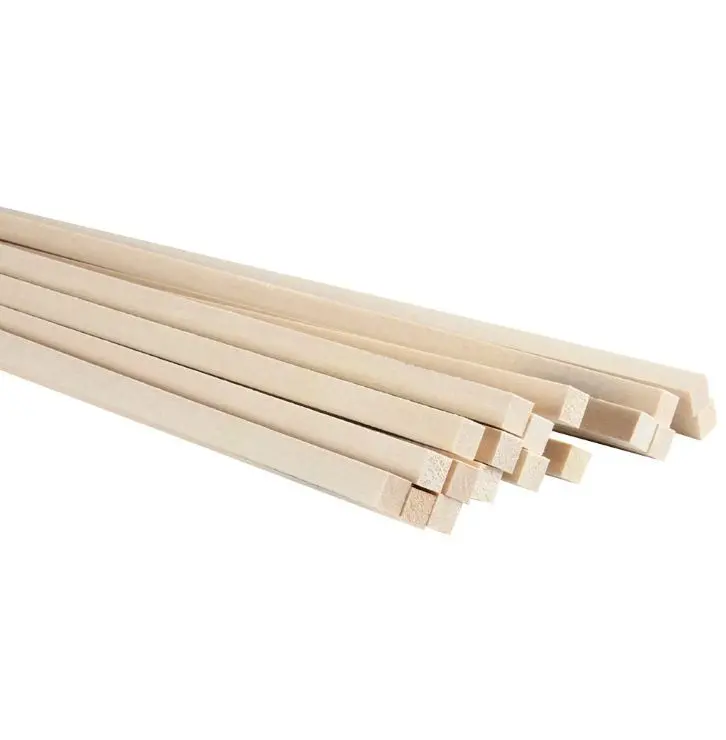 Midwest 5/16" X 5/16" X 24" Basswood Strips (Mid4077) 1
