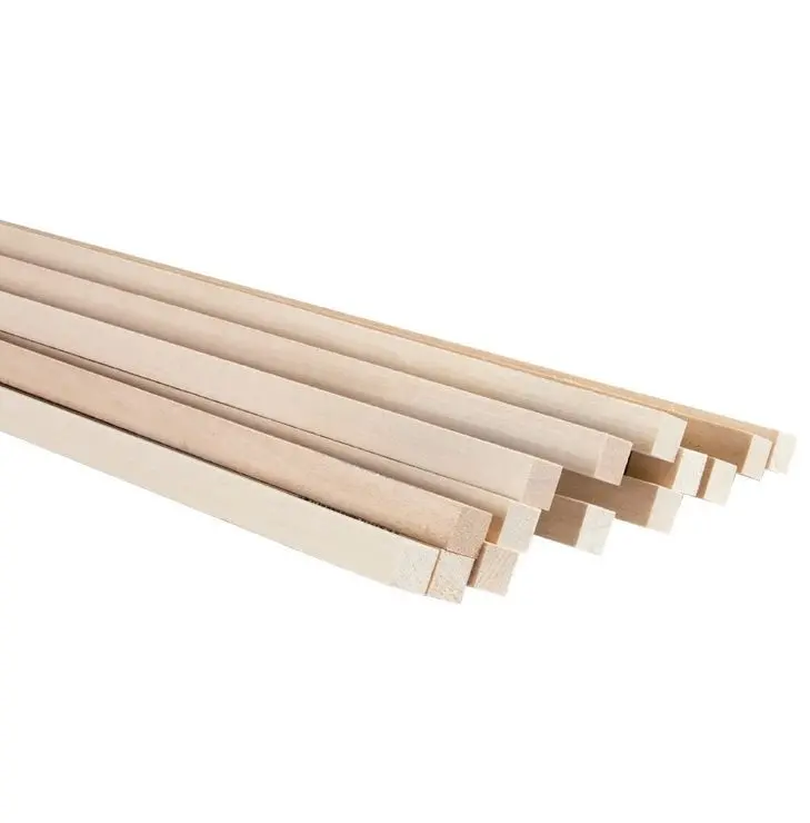 Midwest 1/2" X 1/2" X 24" Basswood Strips (Mid4099) 1
