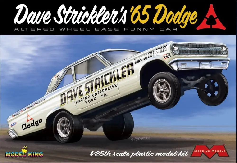 Moebius 1/25 Dave Strickler 1965 Dodge Altered Wheel Base Funny Car (Ltd Prod)  (Moe2451) 1