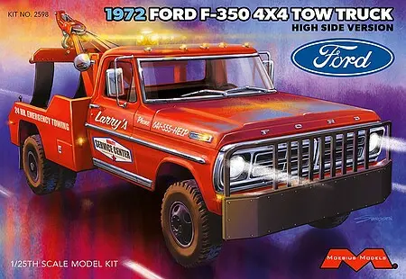 Moebuis 1972 Ford F350 4X4 High Side Tow Truck (1/25) (Moe2598) 1