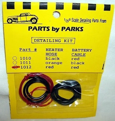 Parts By Parks  Detail Set 3: Radiator Hose, Red   (Pbp1012) 1