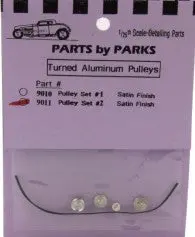 Parts By Parks 1/24-1/25 Pulley Set 2 (Spun Aluminum)   (Pbp9011) 1