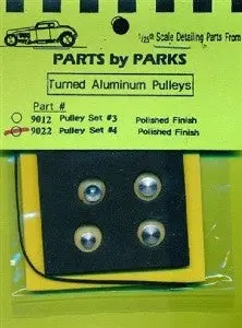 Parts By Park 1/24-1/25 Pulley Set 4 (Polish Finish)  (Pbp-90220) 1