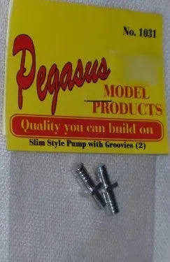 Pegasus 1/24-1/25 Slim Style Pumps W/Groovies (Billet Aluminum) (2) (Pgh1031) 1