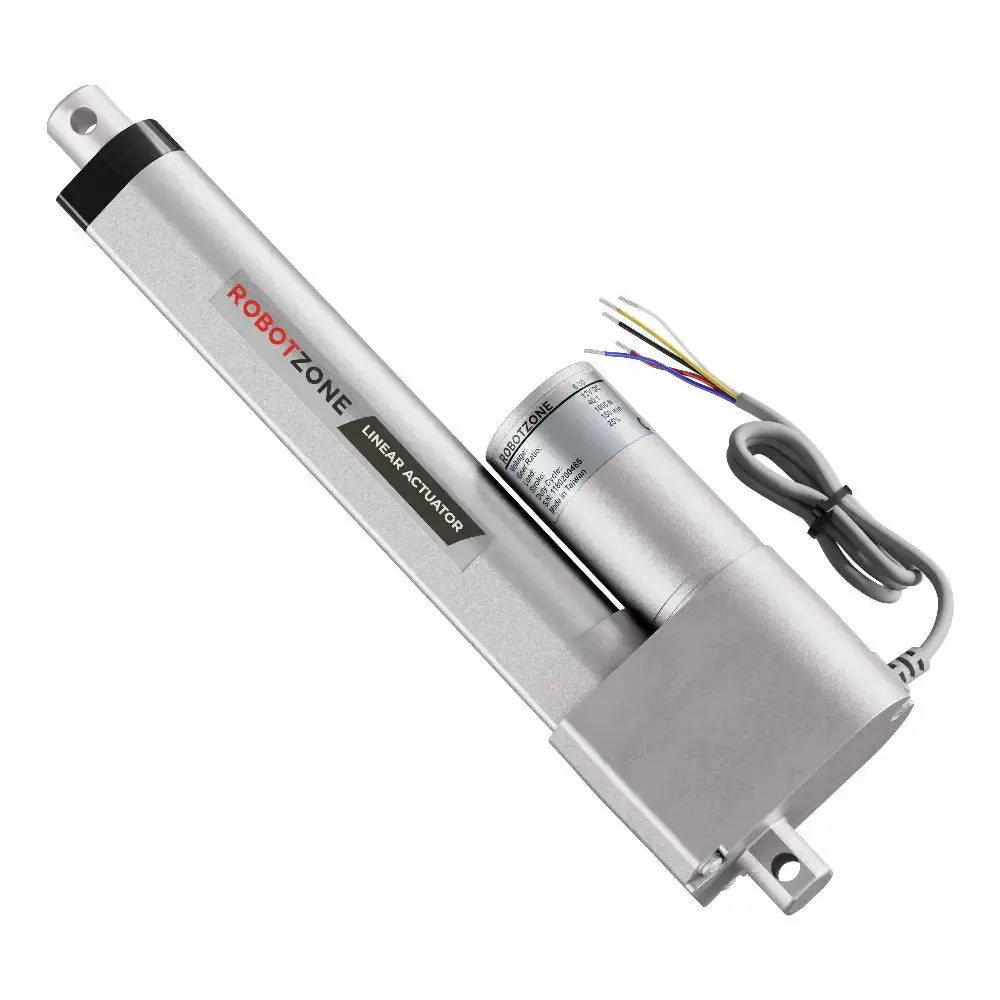 Servocity 12V Heavy-Duty Linear Actuator (225Lb Thrust, 0.3"/Sec, 6" Stroke) 1