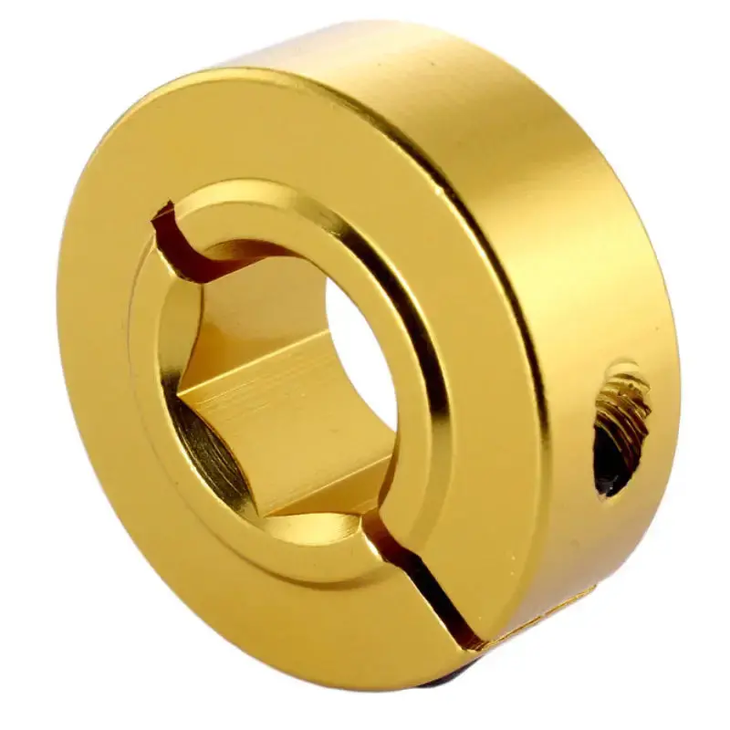 Andymark 1/2 In. Hex Collar Clamps Gold, Hd (0.5 In.), 1 Part 1