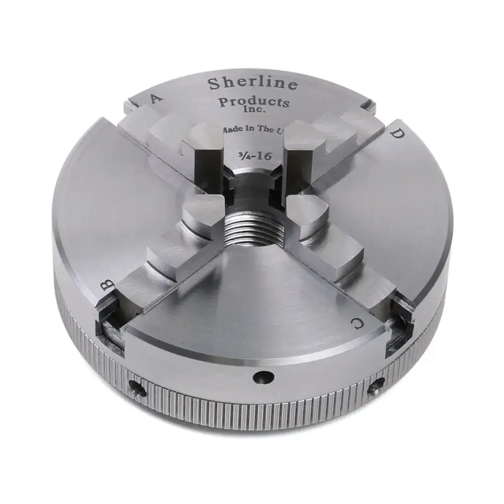 Sherline 2.5" 4-Jaw Self Centering Chuck (12Mm X 1Mm) 1