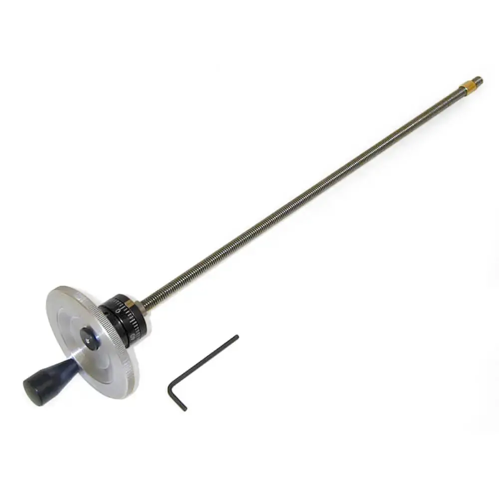 Sherline 2-1/2″ Zero Adjustable Handwheel W/ 11″ Leadscrew Assembly (") 1