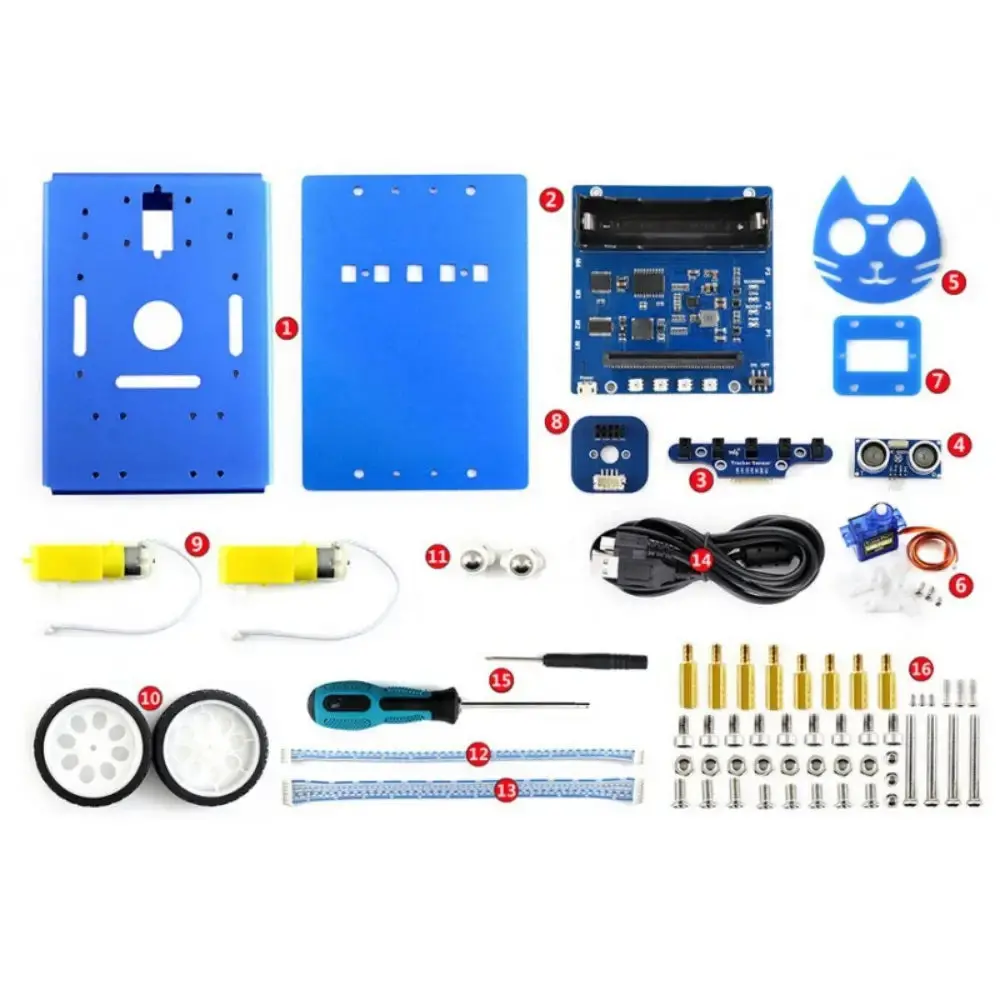 Kitibot 2Wd Robot Building Kit For Micro:Bit (No Micro:Bit) 1