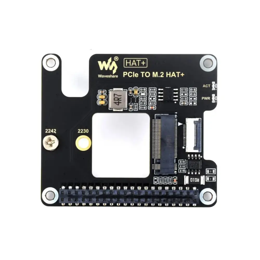 Waveshare Pcie To M.2 Adapter For Raspberry Pi 5 Hat, Supports Nvme, M.2 Solid State Drive 1