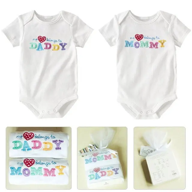 Soft Cotton Long-Sleeve Baby Romper Featuring Delicate Embroidery