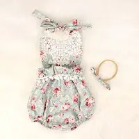 Adorable Floral Baby Romper Costume