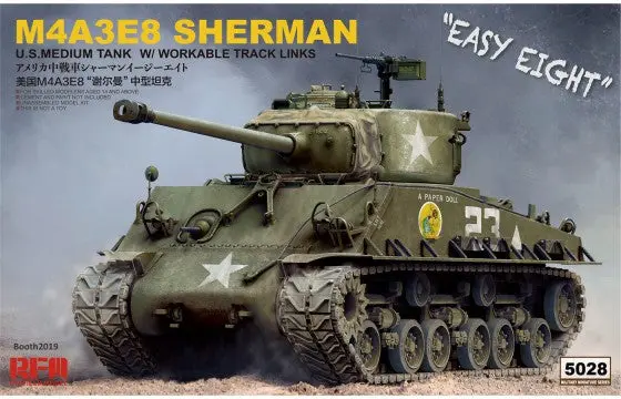 Rfm 1/35 Us Sherman M4a3e8 Medium Tank W/Workable Track Links (Rf5028) 1