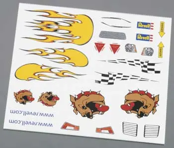 Revell Pinewood Derby Dry Transfer Decal B (Rmxy9620) 1