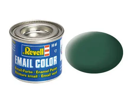 Revell 14Ml Enamel Dark Green Mat Tinlet (Rvl32139) 1