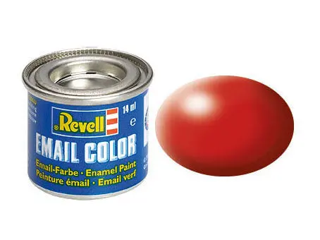 Revell 14Ml Enamel Fiery Red Silk Tinlet (Rvl32330) 1