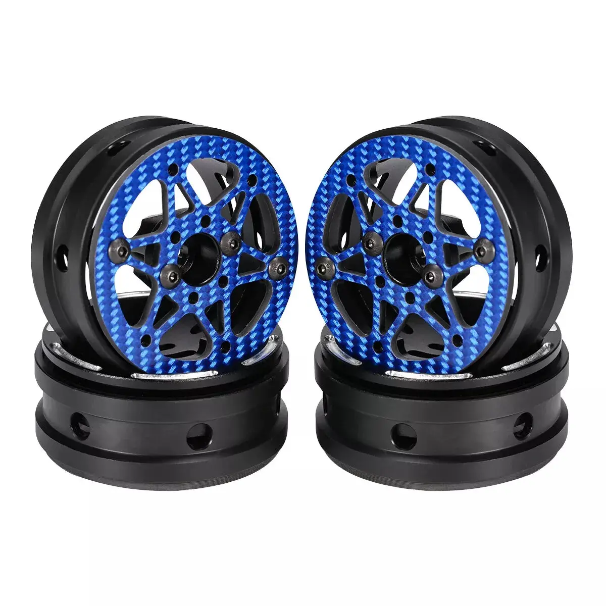 Hamilton Hobbies  1.9 Star Beadlock - Blue  (Ham05002b3) 1