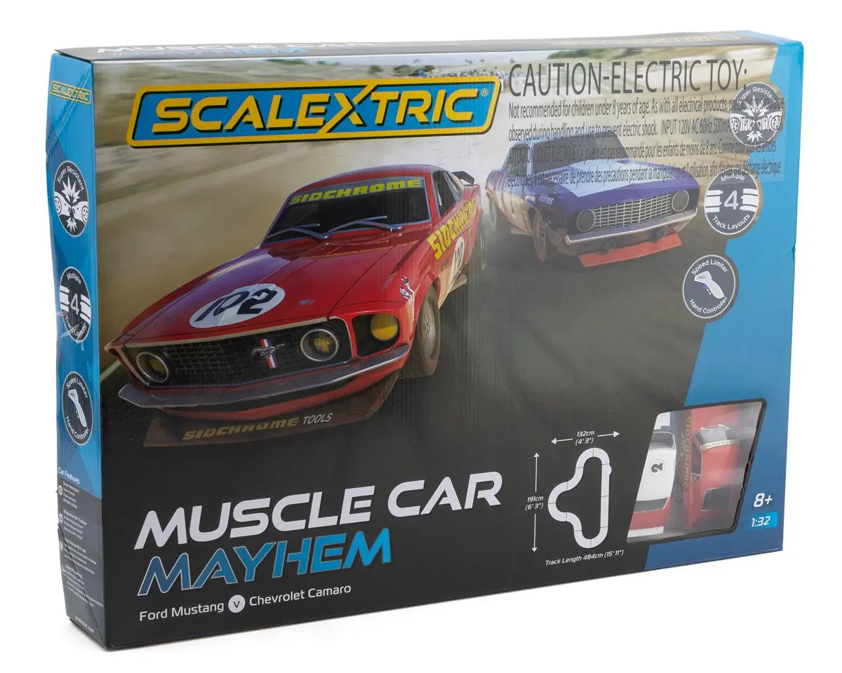 Scalextric Muscle Car Mayhem - Usa   (Ssrc1449t) 1