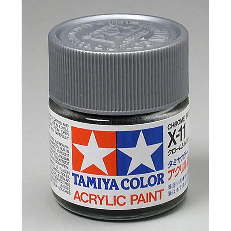 Tamiya Acrylic X11 Gloss,Chrome Silver  (Tam81011) 1