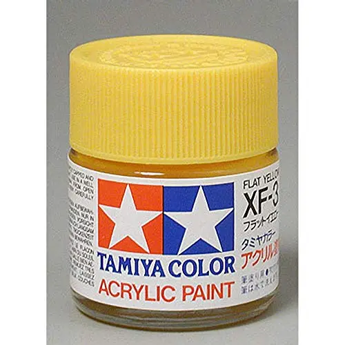 Tamiya Acrylic Xf-3 Flat Yellow 3/4 Oz  (Tam81303) 1