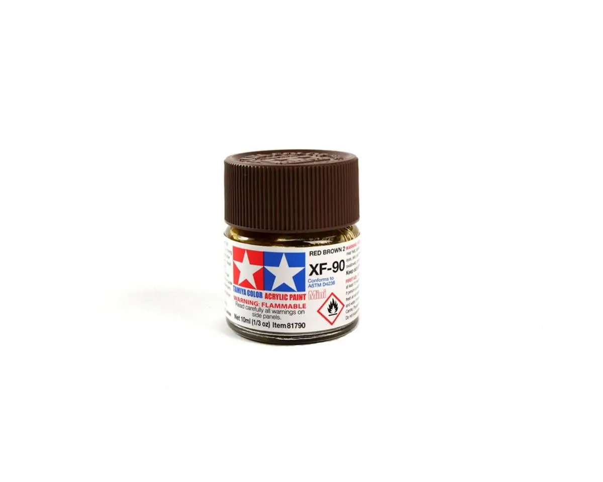 Tamiya Xf-90 Flat Red Brown 2 Acrylic Paint (10Ml)  (Tam81790) 1
