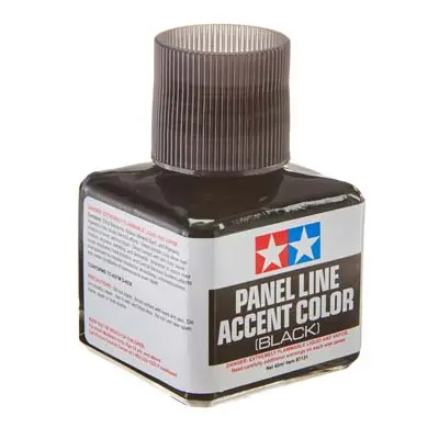 Tamiya Panel Line Accent Color Black    (Tam87131) 1